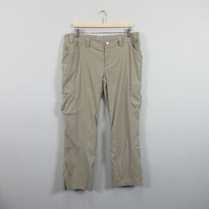 Duluth Trading Co Dry on the Fly Womens Size 16 x 29 Khaki Nylon Cargo Pants